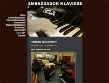 Tablet Screenshot of ambassadorklaviere.ch